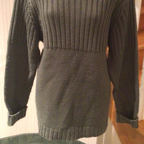🛍3 for $30🛍Olive green ribbed knit turtleneck pullover style sweater - Picture 3 of 5